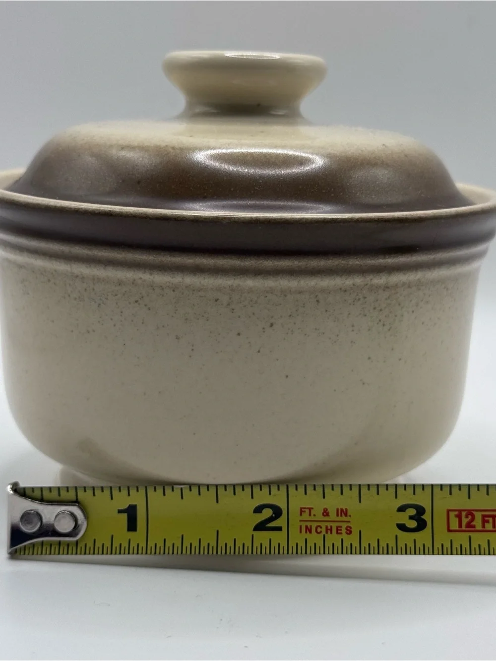 Wallace Heritage Painted Desert Collection Vintage Stoneware Sugar Bowl/Lid, EUC